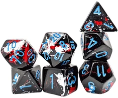 Chessex Polyhedral Dark Side/mėlynas 7-Die Set