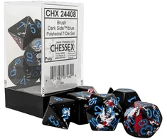 Chessex Polyhedral Dark Side/mėlynas 7-Die Set