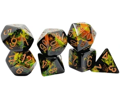 Chessex Polyhedral Deep Forest/auksinis 7-Die Set