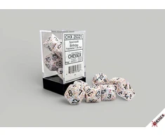 Chessex Polyhedral Speckled Birthday/juodas 7-Die Set