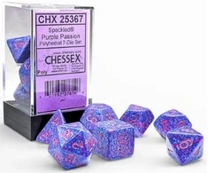 Chessex Polyhedral Speckled Passion/pink 7-Die Set
