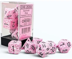 Chessex Polyhedral Speckled Rožinė/juodas 7-Die Set