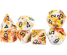 Chessex Polyhedral Sunrise/juodas 7-Die Set