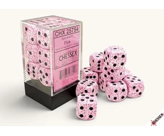 Chessex Speckled Rožinė 16mm d6 Dice Block (12 dice)
