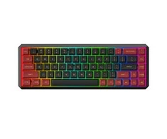 Motospeed Darmoshark K5 TKL belaidė mechaninė klaviatūra su RGB (US, Hot-swap, Raudonas switch V3) Juodas