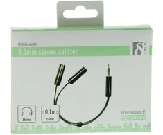 Adapteris DELTACO 3.5mm  / AUD-200