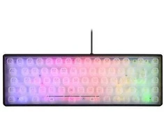 Klaviatūra Klavitūra DELTACO GAMING, US išdėstymas, Mini RGB membraninė, pusiau permatoma, juoda / 4222268 / GAM-158-US