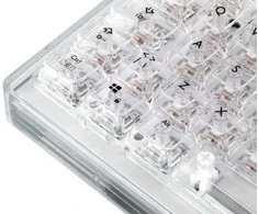 Mechaninė DELTACO GAMING klaviatūra,US išdėstymas, permatoma, RGB / 4222267 / GAM-160-T-US