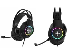 DH220 USB stereo žaidimų ausinės DELTACO GAMING, RGB, juodos / GAM-168 / 4222325