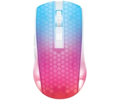 Belaidė pusiau permatoma DELTACO GAMING pelė, RGB, itin lengva, balta / GAM-145-W