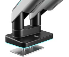 Diablo Chairs Diablo dvigubas monitoriaus laikiklis 49 colių ekranams | Pilka-juoda RGB X-Arm Dual