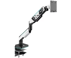 Diablo Chairs Diablo monitoriaus laikiklis 49-Inch | Baltas RGB X-Arm Dual