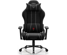 Diablo Chairs Diablo X-One 2.0 Normal Size Burned Juoda, medžiaginė juoda