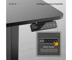 Diablo Chairs Diablo X-TENSIO 1100 Electric Desk juoda
