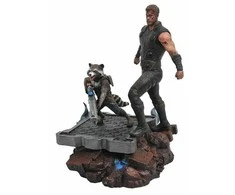 Diamond Select Toys Avengers 3 - Thor &amp; Rocket statula | 30cm