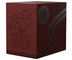 Dragon Shield Double Shell Deck Box - Blood Raudona/Juodas