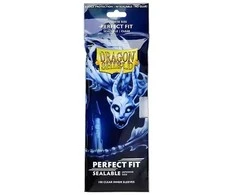 Dragon Shield Japanese Size Perfect Fit Sealable Inner Sleeves - Clear (100 Vnt)
