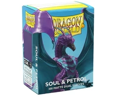 Dragon Shield Sleeves - Matte Standard size - Soul &amp; Petrol (100 Sleeves)