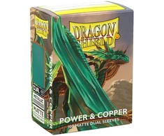 Dragon Shield Sleeves - Matte Standard size - Power &amp; Copper (100 Sleeves)
