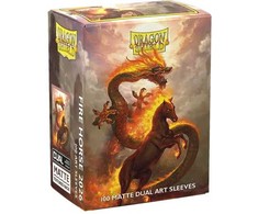 Dragon Shield Standard Matte Dual Art Sleeves - Fire Horse (100 Sleeves)