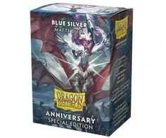 Dragon Shield Standard Matte Dual Sleeves Special Edition - Mėlyna Sidabrinis (100 Sleeves)