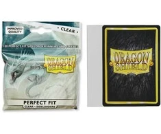 Dragon Shield Standard Perfect Fit Sideloading Sleeves – Clear/Clear (100 vnt)