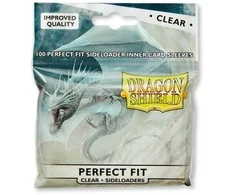 Dragon Shield Standard Perfect Fit Sideloading Sleeves – Clear/Clear (100 vnt)