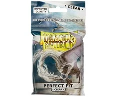 Dragon Shield Standard Perfect Fit Sleeves – Clear/Clear (100 Vnt)