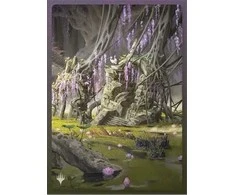 Dragon Shield Standard size License Sleeves - Landfall Series - Verdant Catacomb (100 Sleeves)