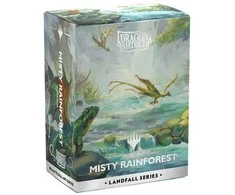 Dragon Shield Standard size License Sleeves - Landfall Series - Misty Rainforest (100 Sleeves)