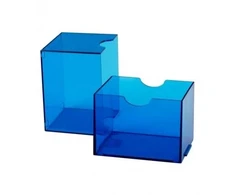 Dragon Shield Strongbox Box - Clear Mėlyna