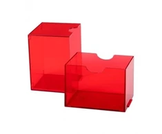 Dragon Shield Strongbox Box - Clear Raudona