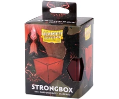 Dragon Shield Strongbox Box - Clear Raudona
