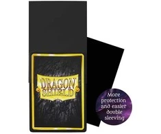 Dragon Shield Thick Clear Sleeves – Perfect Fit Juodas (100 vnt.)