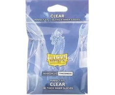Dragon Shield Thick Clear Sleeves – Perfect Fit Clear (100 vnt.)