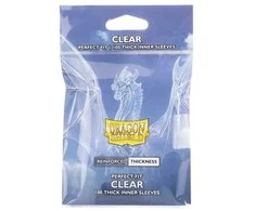 Dragon Shield Thick Clear Sleeves – Perfect Fit Clear (100 vnt.)