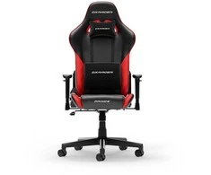 DXRACER Prince Series L juoda - raudona dirbtinės PVC odos ergonominė kėdė (F24-LTC-NR)