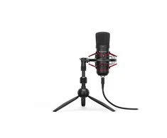 Endorfy Solum T juodas kondensatorinis mikrofonas su laidu + laikiklis | 3.5mm