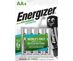 Energizer EXTREME Recharge AA-H06 2300 mAh pakraunamos baterijos (4 vnt)