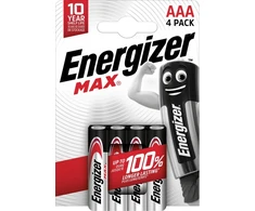 Energizer Max AAA-LR3 1.5V šarminės baterijos (4 vnt)