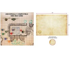 ENHANCE Tabletop RPGs Deluxe RPG Grid Mat Campaign Kit