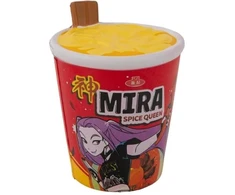 Fame Bros „K-Pop Demon Hunters“ minkštas žaislas – „Mira Spice Queen Noodles“