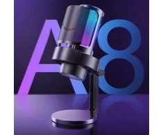 FIFINE Ampligame A8 laidinis mikrofonas su RGB apšvietimu | USB