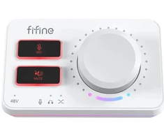 FIFINE AmpliGame SC9W Audio mikšerinis pultas | Baltas