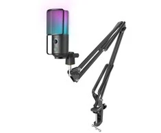FIFINE T669 PRO2 laidinis mikrofonas su RGB apšvietimu ir stovu | USB