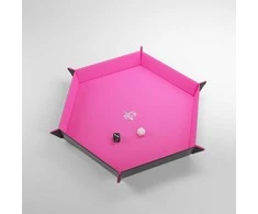 Gamegenic - Magnetic Dice Tray Hexagonal Juodas/Rožinė