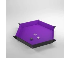 Gamegenic - Magnetic Dice Tray Hexagonal Juodas/Violetinė
