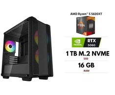 GameRoom Stacionarus kompiuteris | AMD Ryzen 5 5600XT, 16GB 3200MHz, SSD NVME M.2 1TB, RTX 5060
