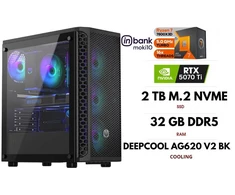 GameRoom Stacionarus kompiuteris | RYZEN 7 7800X3D, DDR5 32GB 6000MHz, NVME M.2 SSD 2TB, RTX 5070 Ti
