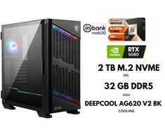 GameRoom Stacionarus kompiuteris | RYZEN 7 9800X3D, DDR5 32GB 6000MHz, NVME M.2 SSD 2TB, RTX 5080